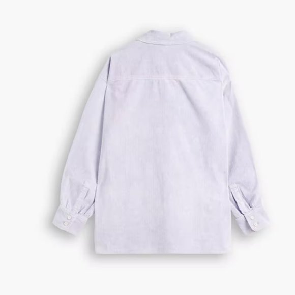 NWT LEVI'S - JOVI RELAXED SHIRT IN PURPLE GARMENT DYE - Picture 8 of 12